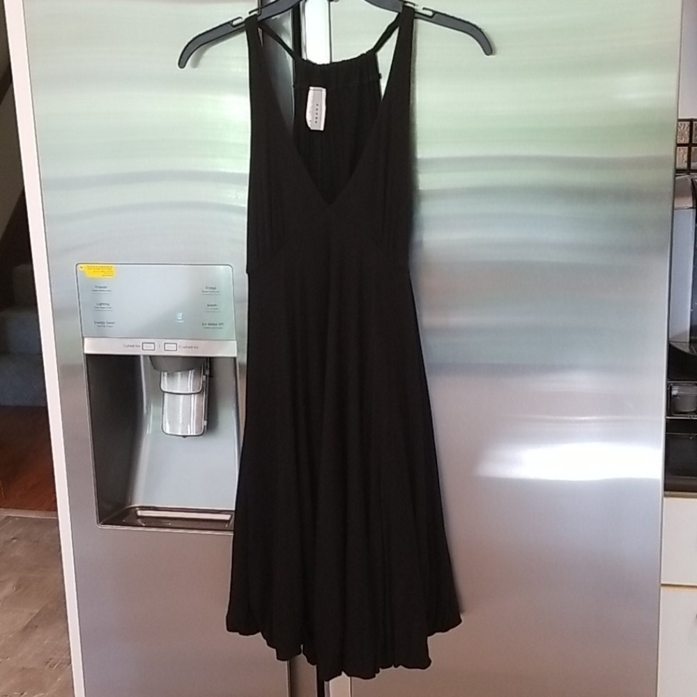💕AUDREY 3+1💕 Black Sleeveless Vneck Dress Meduim M